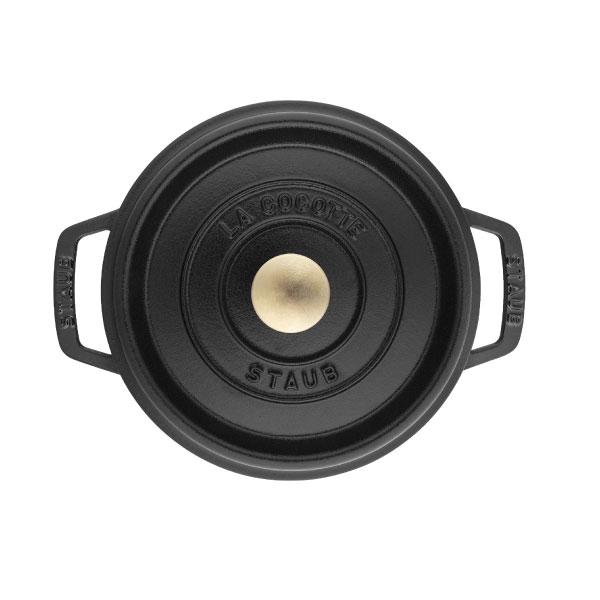 Staub（ストウブ） グランドココット ラウンド 20cm ブラック生涯保証