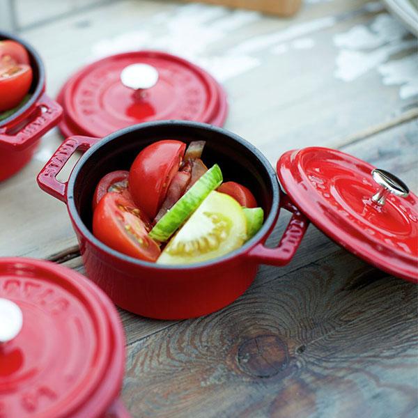 ピコ・ココット ストウブ 鍋 10cm ラウンド チェリー ストーブ 鋳物