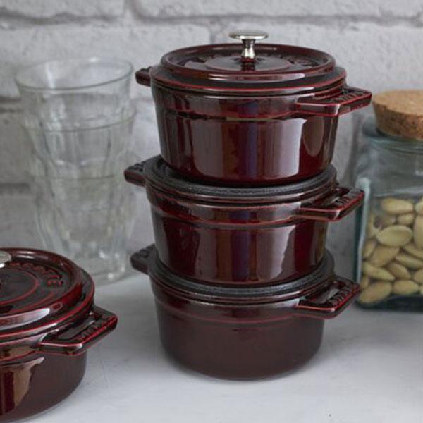 Staub（ストウブ） ピコ・ココット ラウンド 10cm グレナディンレッド