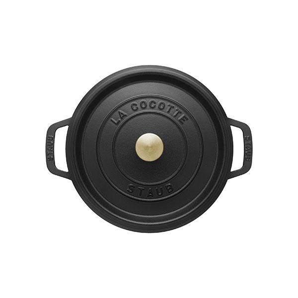 Staub（ストウブ） 鍋 ピコ・ココット ラウンド 24cm ブラック 生涯