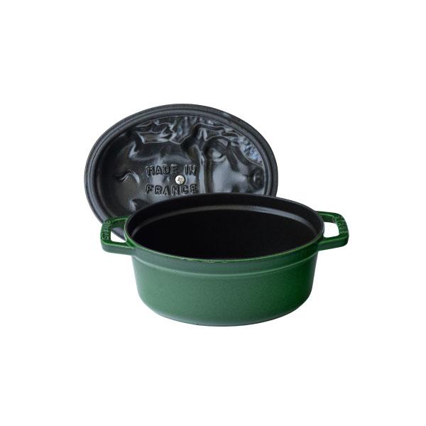 Staub（ストウブ） ピギーココット オーバル 17cm バジルグリーン ピコ