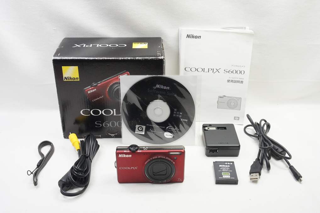 ニコン クールピクス COOLPIX S6000（フラッシュレッド） コンパクト