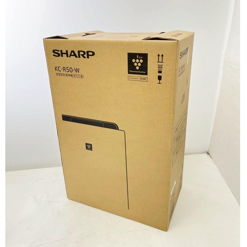 SHARP プラズマクラスター7000 加湿空気清浄機 KC-R50-W ホワイト 空気