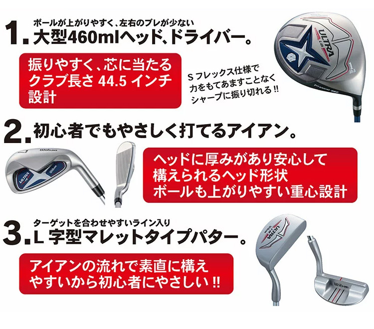 Wilson（ウイルソン） Wilson Staff ウィルソン ULTRA I8 9本セット