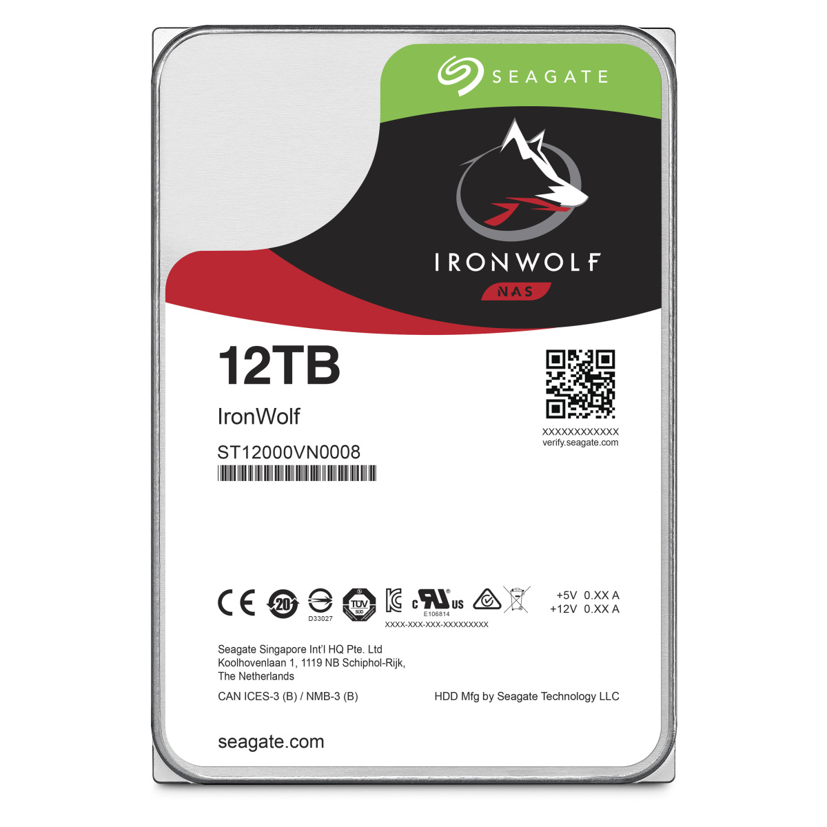 Seagate ST8000VN004 ［IronWolf 8TB］ IRONWOLF 内蔵型ハードディスク