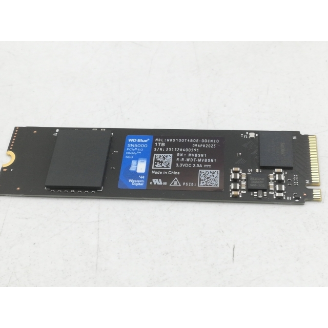 Western Digital WDS400T4B0E ［WD Blue SN5000 M.2 Type2280 NVMe 4TB