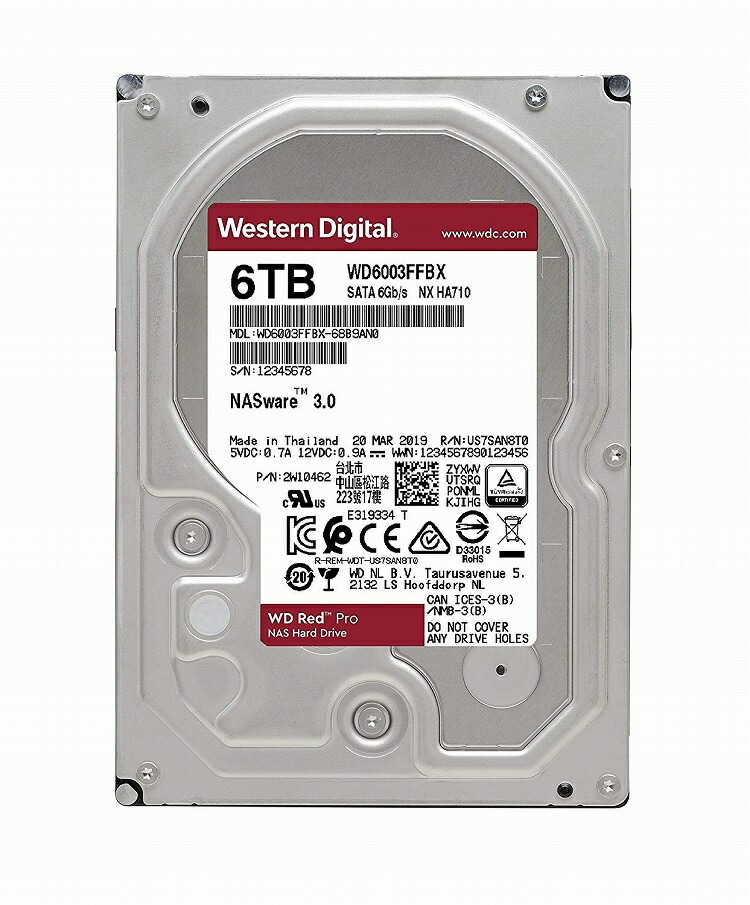 Western Digital WD60EFRX ［WD Red 6TB］ WD Red 内蔵型