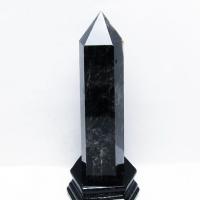 パワーストーン 天然石 ブラックルチルクォーツネックレス 6mm t354