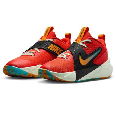 NIKE バッシュ、バスケットボールシューズ（色：オレンジ系