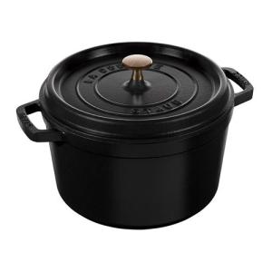 Staub（ストウブ） グランドココット ラウンド 20cm ブラック生涯保証