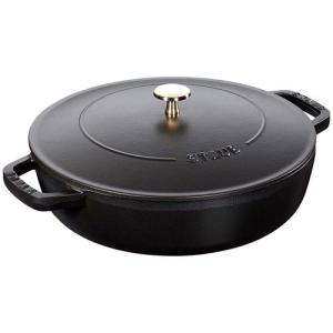 ストウブ staub グランドココット 24cm ブラック 40502-285 日本正規品