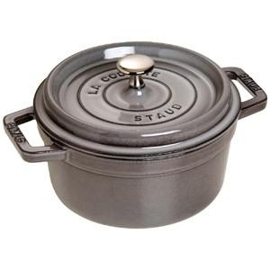 ストウブ staub ピコ ココット ラウンド 22cm グレー 40509-307 日本