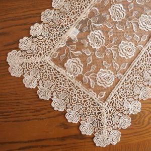 アンティークレース風 ギュピールレース 刺繍レース テーブルセンター