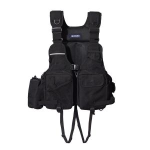 シマノ ライフジャケット ゲームベスト フリー リアルブラック VF-024U