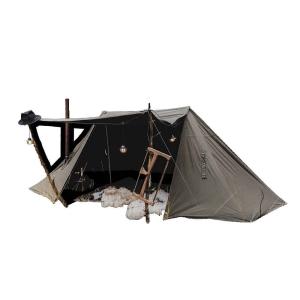 スウェーデン軍 トライアングル テントシート カモフラージュ USED