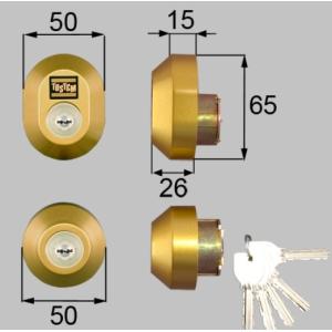 LIXIL（リクシル） Z-1A1-DCTC トステム 玄関ドア ドア錠セット MIWA