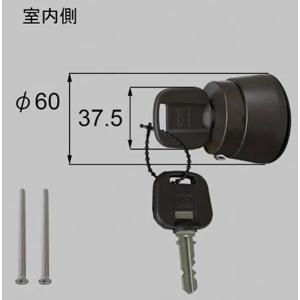 リクシル(トステム) QDQB689R 電動サムターンR ダークブラウン