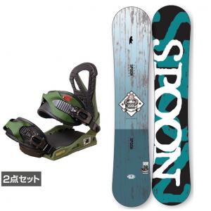 スプーン NATURE BLUE ＆ EQUIP BINDING WHITE 板＋ビンディングセット
