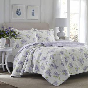 LAURA ASHLEY（ローラアシュレイ） ベッドカバー ピロカバー 3点セット