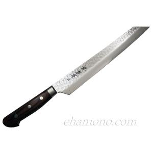 仙助 包丁 刺身包丁 柳刃包丁 ダマスカス 安来鋼青紙2号 270mm 紫檀