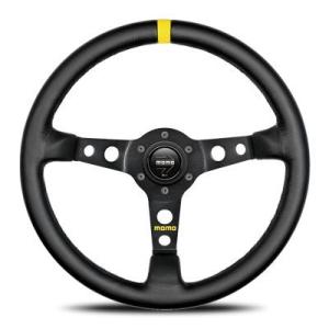 MOMO（モモ） 正規品 ステアリング MOD.08 BK LEATHER BK SPOKES