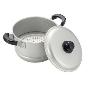 パール金属 蒸し器 両手鍋 アルミ 両手兼用鍋 24cm ニューセレット H