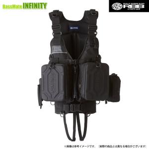 ジャッカル バーサタイルゲームベスト ブラック (フローティングベスト