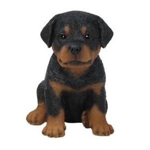 置物 彫像 座っているオールドイングリッシュシープドッグの像 : B&E