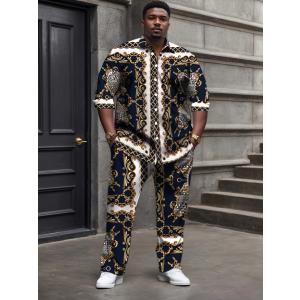 スカル柄 長袖セットアップ 016 上下セット ヤクザ ヤンキー オラオラ