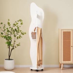 ニトリ（NITORI） 収納スペース付きスタンドミラー(ブラック 001SA