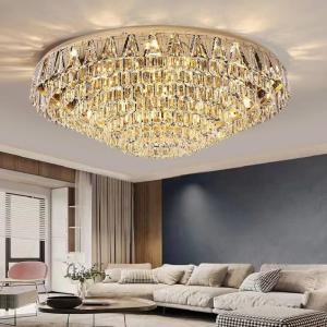 大型クリスタルシャンデリア LED付 照明 照明器具 天井直付灯 豪華