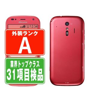 arrows F-53E らくらくスマートフォン ピンク SIMフリー ドコモ 中古