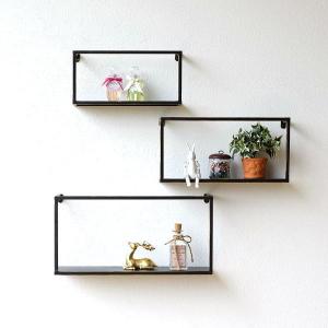 ウォールシェルフ 3段 アンティーク アイアン キッチン 収納棚