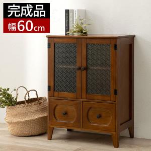 爆買 値下げ キャビネット ガラス扉 幅80 木製 収納棚 チェスト 飾り棚