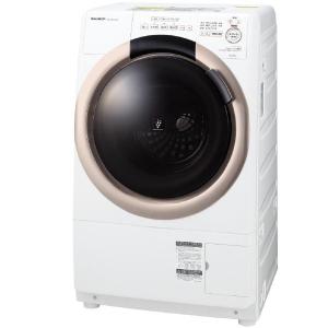 シャープ ドラム式洗濯機 左開き 洗濯7.0kg 乾燥3.5kg 幅64cm 自動お