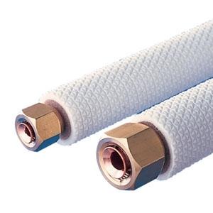 関東器材 エアコン用配管セット 2分3分ペアタイプ パイプのみ 長さ2.5m