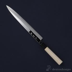 和包丁 堺菊守 極 V10鏡面（朴八角柄） 柳刃 270mm 1本 名入れ彫刻無料