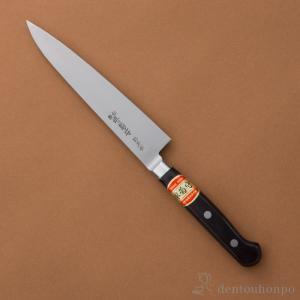 洋包丁 堺菊守 スタンダード（口金付） 骨スキ・角型 1本 名入れ彫刻