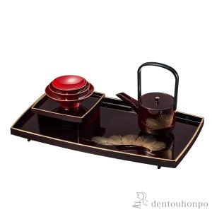 純金 銚子セット ( おとそ とそ器 日本酒 お正月 迎春 東京銀器（金