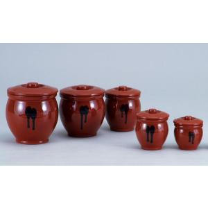 瓶 かめ 壺 ツボ/ 常滑焼0.1号丸蓋付ミニかめ /和食器 : 美濃のちゃ