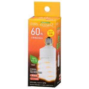 NEC 電球形蛍光ランプ コスモボールD形60W電球色 EFD15EL/12-C6 : 土佐