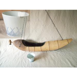 花器 竹 竹器 生け花 釣船(根付) : フラワーショップ花楽 Yahoo!店