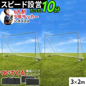 REFREEZE リフリーズ 3×2m ポータブル サッカーゴール 収納バッグ付き