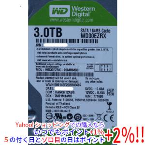中古】W.D. WD20EZRX WD Green 2TB/回転数可変/64MB/6Gbps【秋葉4号