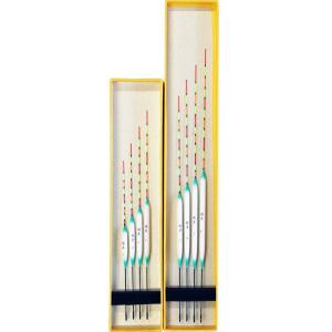 浅ダナ 釣用 へら浮き 5本 セット 莉美 全長20〜28cm パイプトップ 1.5