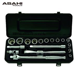 TONE（トネ） ソケットレンチセット 6角タイプ 差込角6.35mm 25点