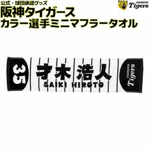 阪神タイガース 高橋 カラー選手ミニマフラータオル 高橋遥人 背番号29
