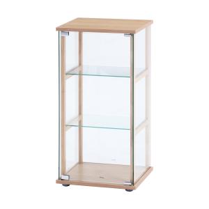 不二貿易（Fuji Boeki） ガラスコレクションケース4段 ナチュラル