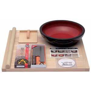 星野工業 そば道具 本格蕎麦打ち5点セット DVD付き くらし屋 同梱