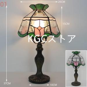 ステンドグラスランプ ローズ 8インチ 卓上ランプ テーブルランプ